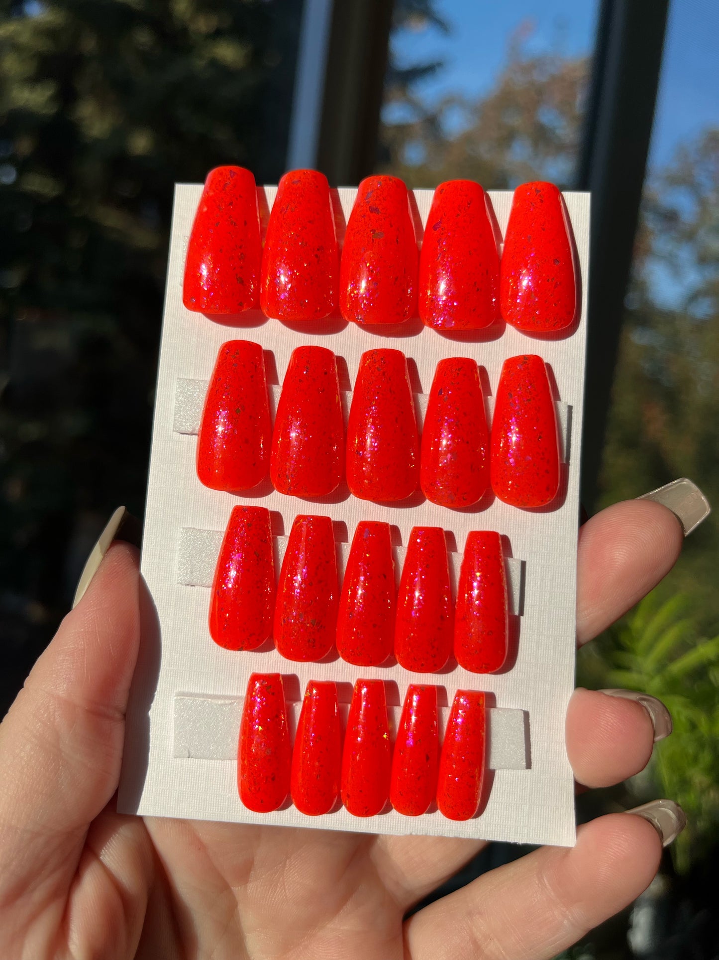 Orange Opal 20 pc (medium coffin)